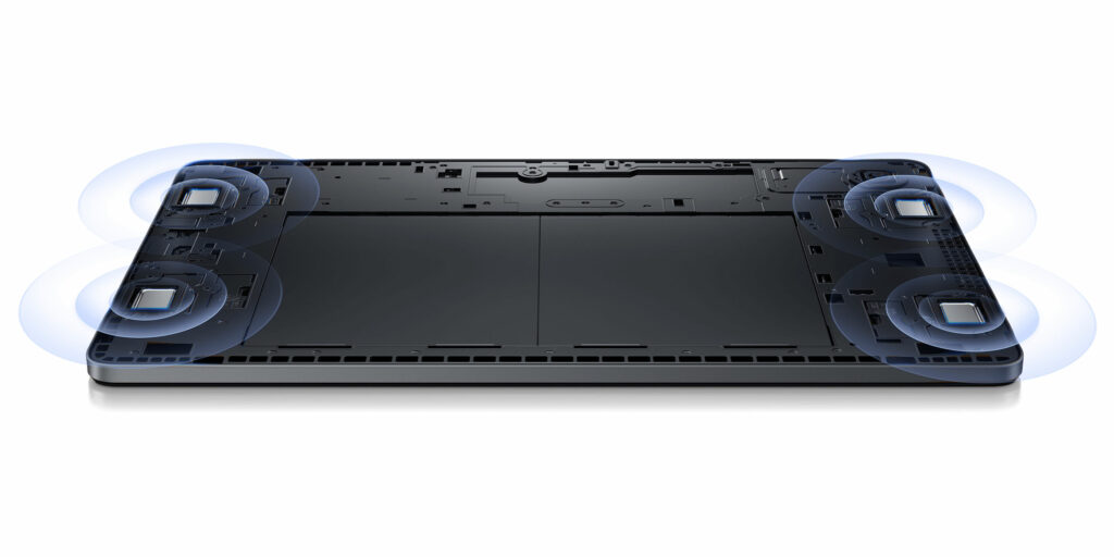Tablet Redmi Pad SE nabízí čtyři hlasité reproduktory s technologií Dolby Atmos