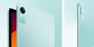 Tablet v zelené barvě