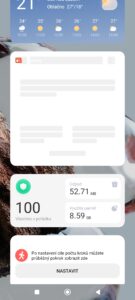 Widgety na domovské obrazovce