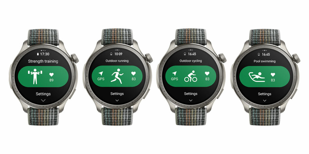 Amazfit Balance podporují 156 typů sportovních aktivit