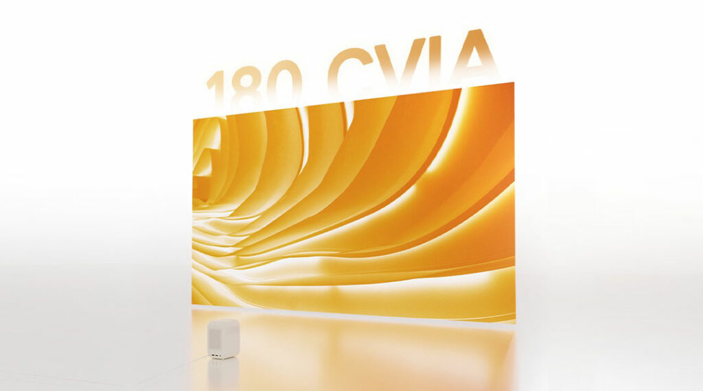 Maximální jas 180 CVIA lumenů