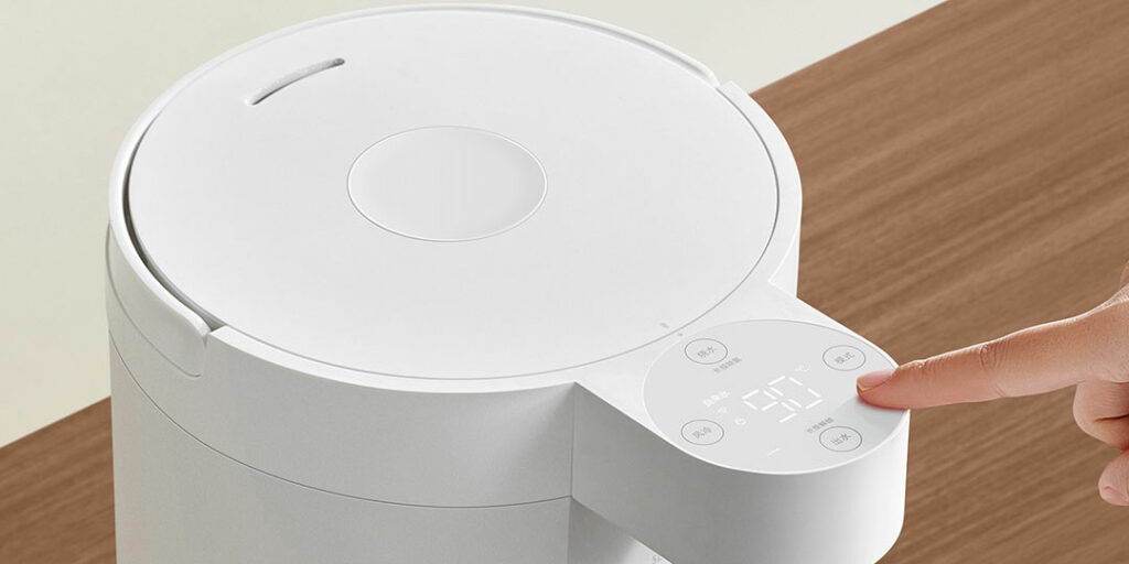 Nastavení teploty přes dotykový panel