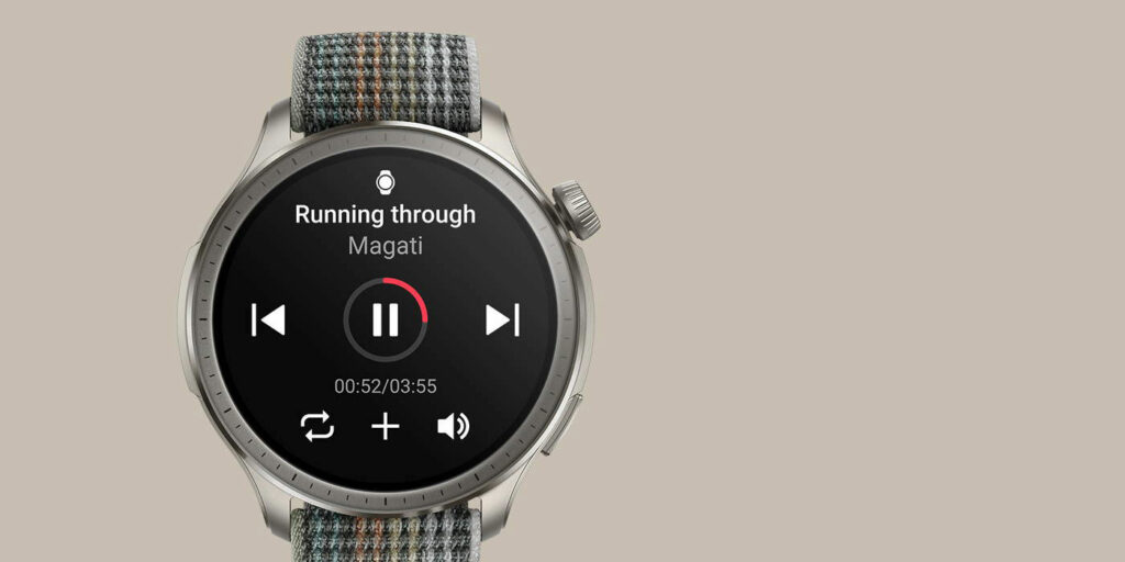 Přehrávání hudby z hodinek