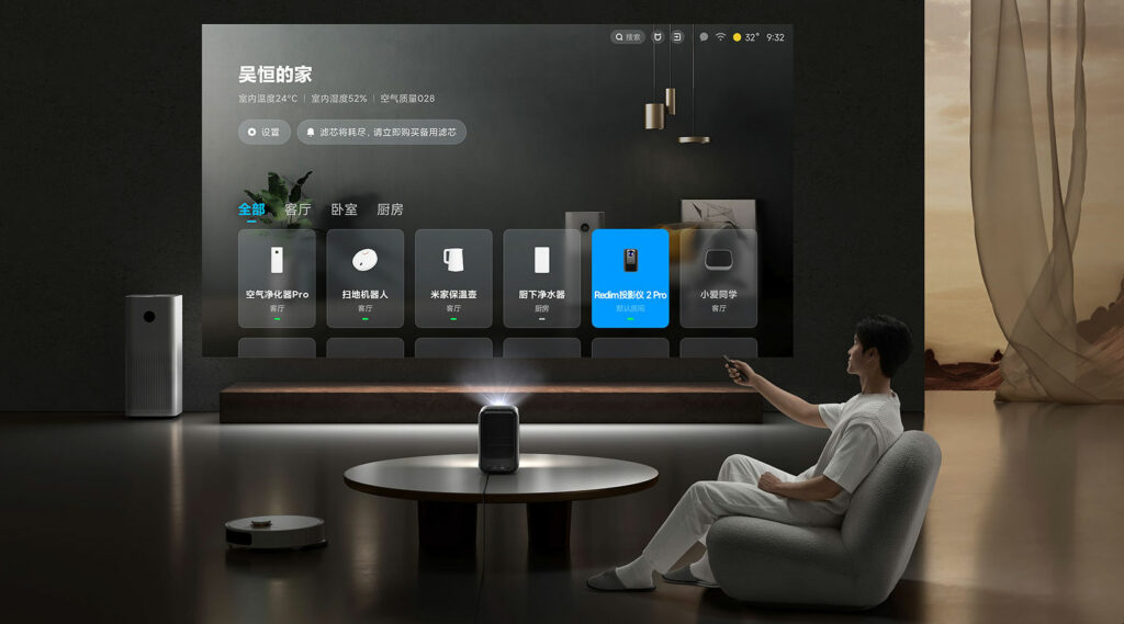 Přenosné projektory Redmi lze propojit s chytrou domácností