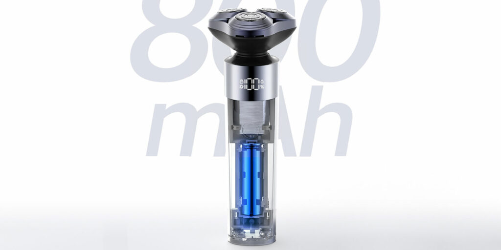 Baterie vystačí na 90 minut holení