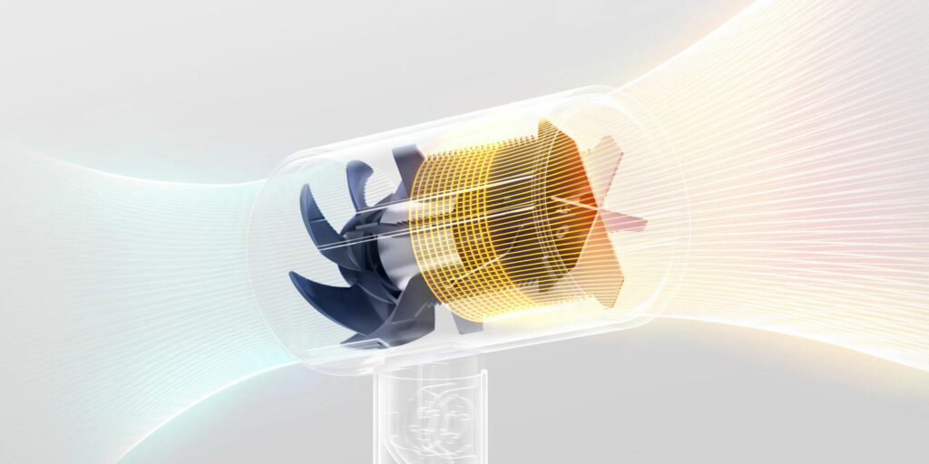 Motor se 20 000 otáčkami za minutu a vrtule s osmi lopatkami