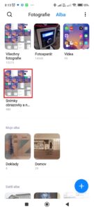 Snímky obrazovky a nahrávky obrazovky