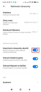 Uzamčením obrazovky ukončit