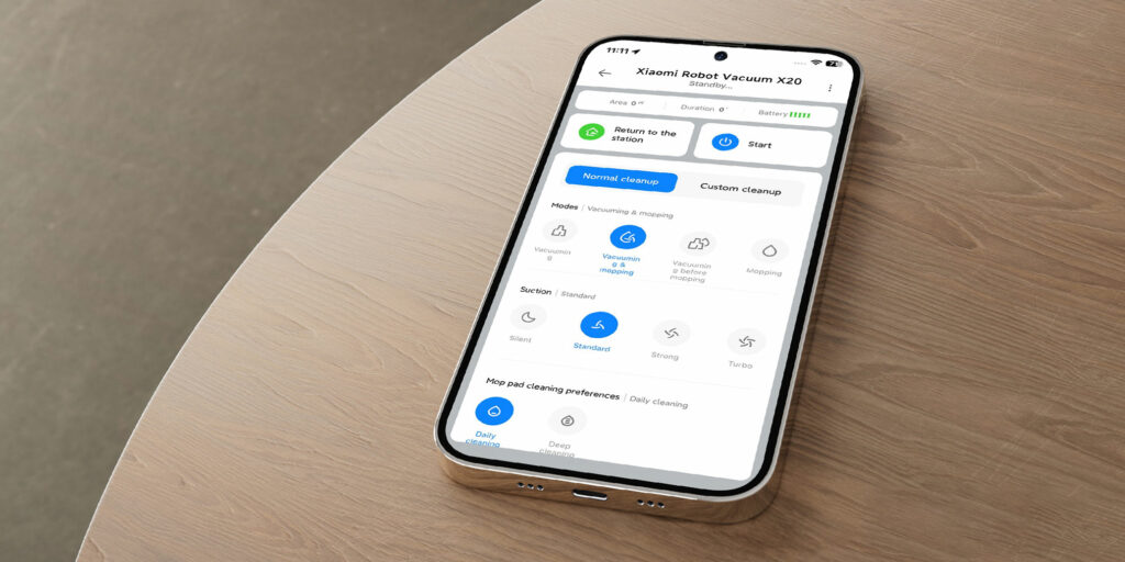Nový robotický vysavač Xiaomi lze ovládat z aplikace