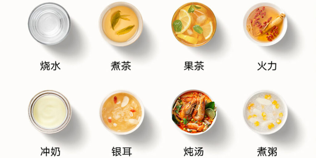 Osm režimů, které umožňují uživatelům variabilně vařit a připravovat různé druhy nápojů a pokrmů