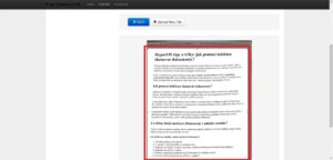 V náhledu označte pomocí rámečku oblast s textem