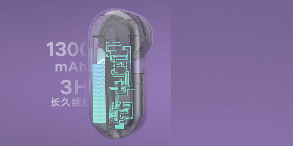 Xiaomi Mijia Hairball Trimmer pohání integrovaná baterie s kapacitou 1300 mAh