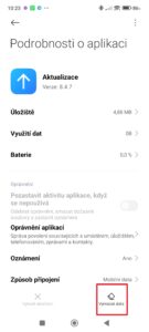 Klepněte na tlačítko Vymazat data