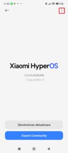 Klepněte na tři tečky v pravém horním rohu