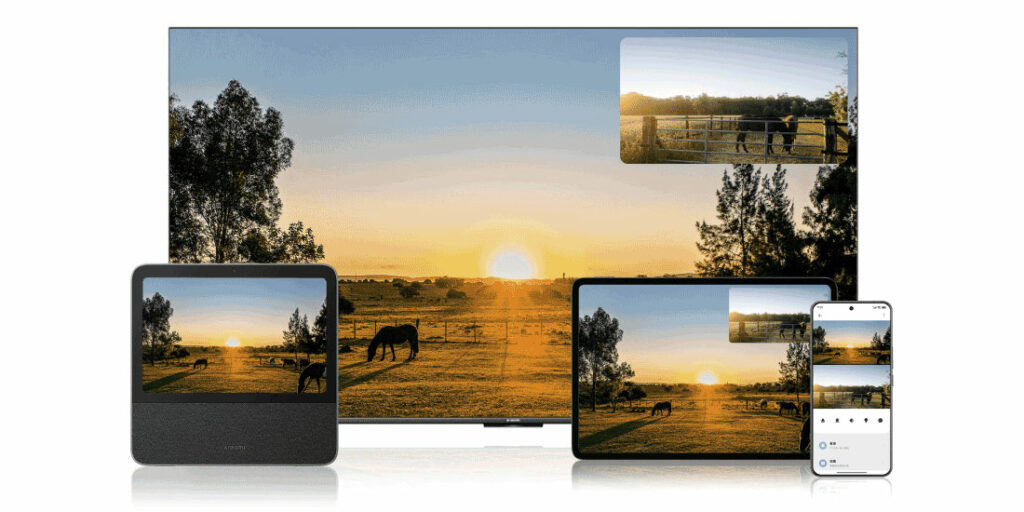 Možnost sledování obrazu na různých zařízeních