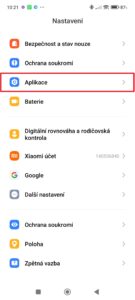 Pokračujte do sekce Aplikace
