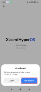 Stiskněte tlačítko Aktualizovat