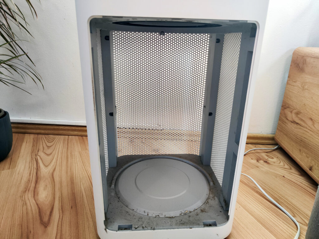 Vyčistěte útroby čističky