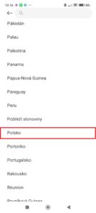 Změňte oblast na Polsko, Švýcarsko, nebo jinou zemi