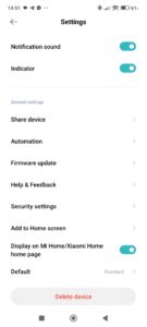 Další možnosti ventilátoru