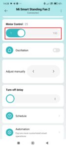 Nastavení výkonu na 25 ze 100