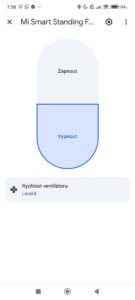 Ovládání ventilátoru přes Google Home