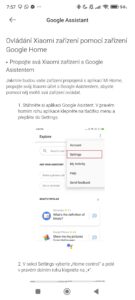 Propojení s Asistentem Google