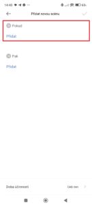 Stav ventilátoru jako podmínka