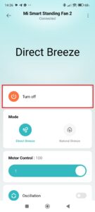 Tlačítko pro vypnutí