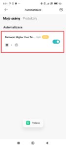 Uložená chytrá scéna