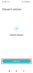 Úspěšně připojeno