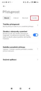 V horní části obrazovky zvolte možnost Fyzické
