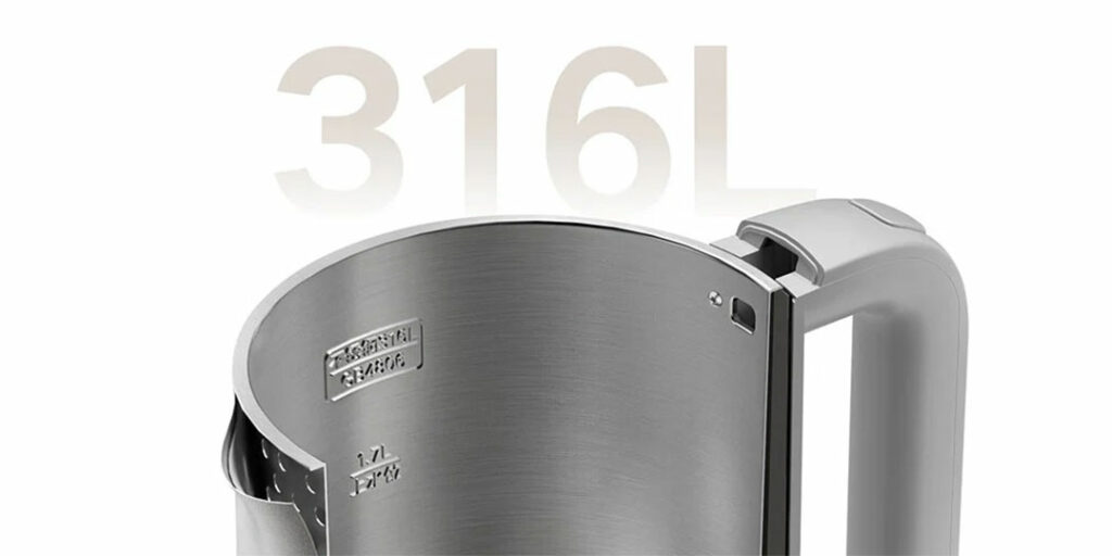 Vnitřní nádoba je vyrobena z nerezové potravinářské oceli 316L