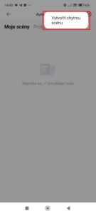 Vytvořit chytrou scénu