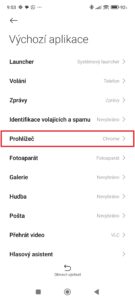 Zvolte kategorii aplikace