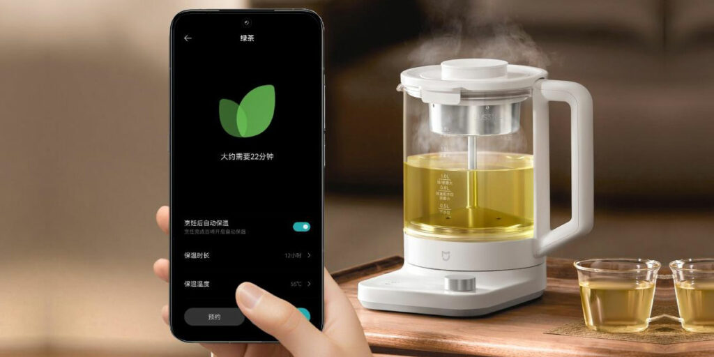 Chytrá konvice Xiaomi pro milovníky čaje s ovládáním z aplikace