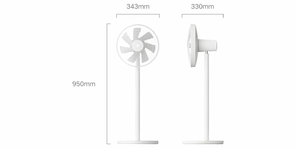 Rozměry ventilátoru