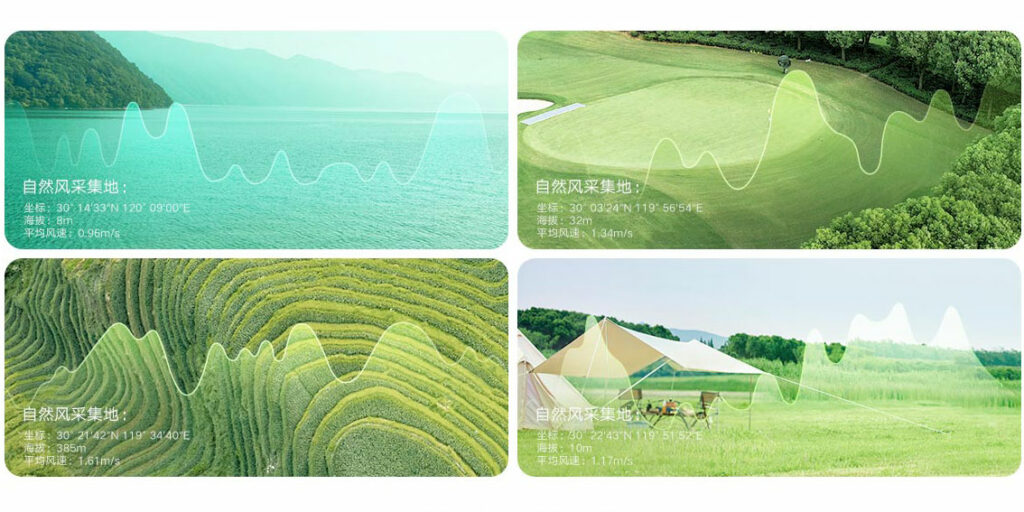 Ventilátor simuluje osvěžující přírodní vítr v osmi různých prostředích