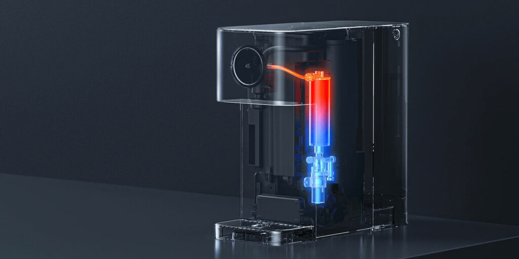 Ohřev vody zajišťuje topné těleso