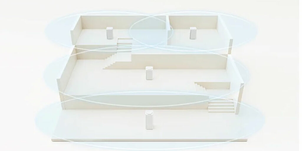 Meshová síť usnadňuje pokrytí větších prostor