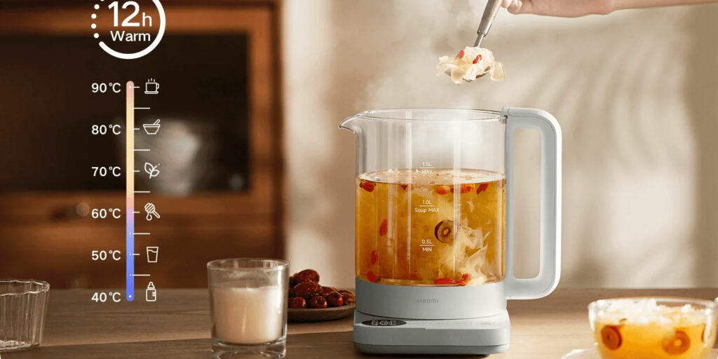 Možnost udržovat teplotu na jedenácti úrovních, které jsou nastavitelné v krocích po 5 °C v rozmezí od 40 do 90 °C