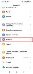 Pokračujte do sekce Aplikace