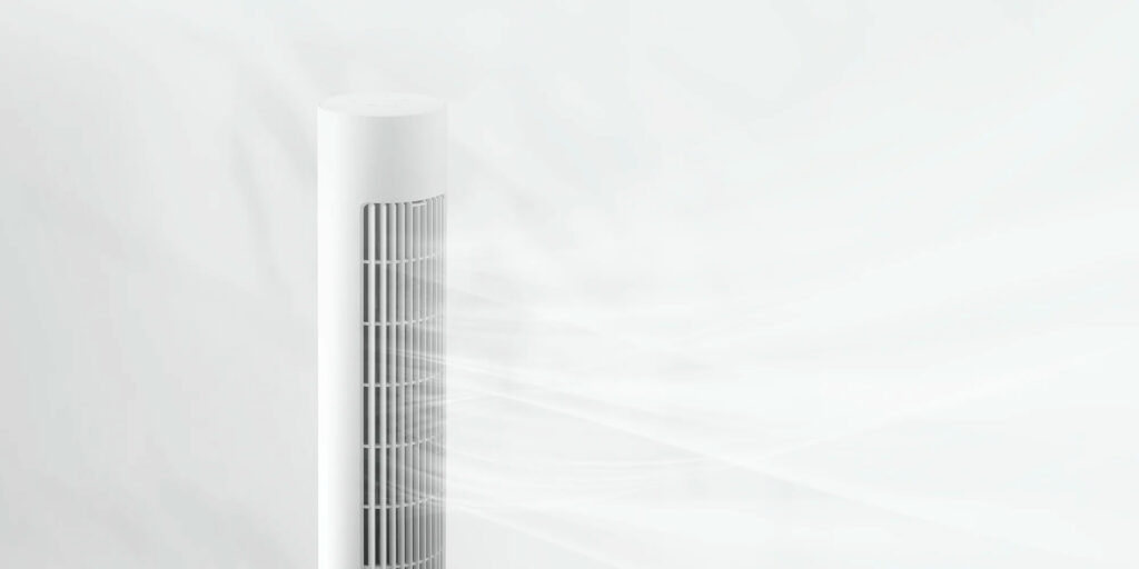 Sloupový ventilátor Xiaomi má jemnou mřížku