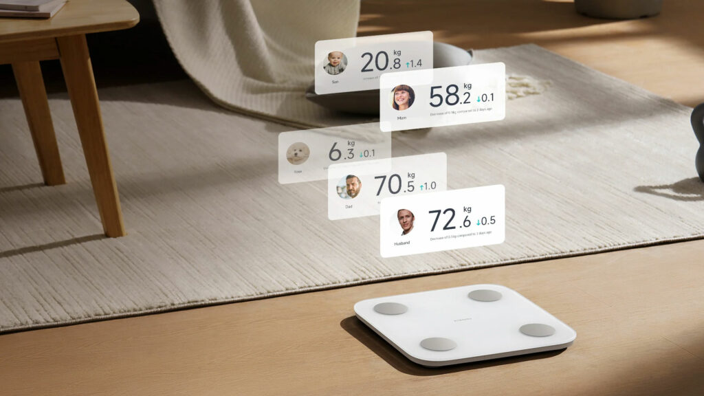 Chytré váhy Xiaomi umí automaticky rozpoznat členy rodiny