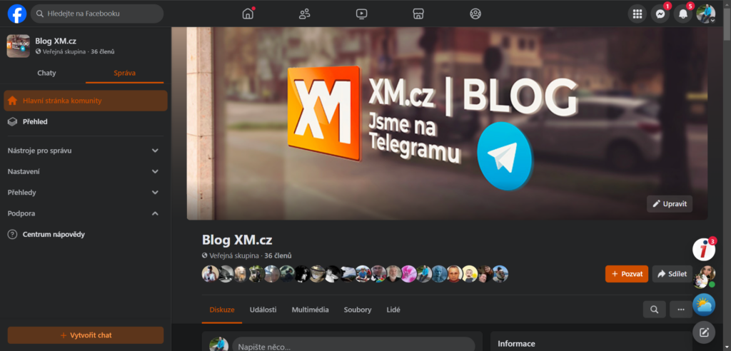 Přidejte se do skupiny XM na Facebooku!