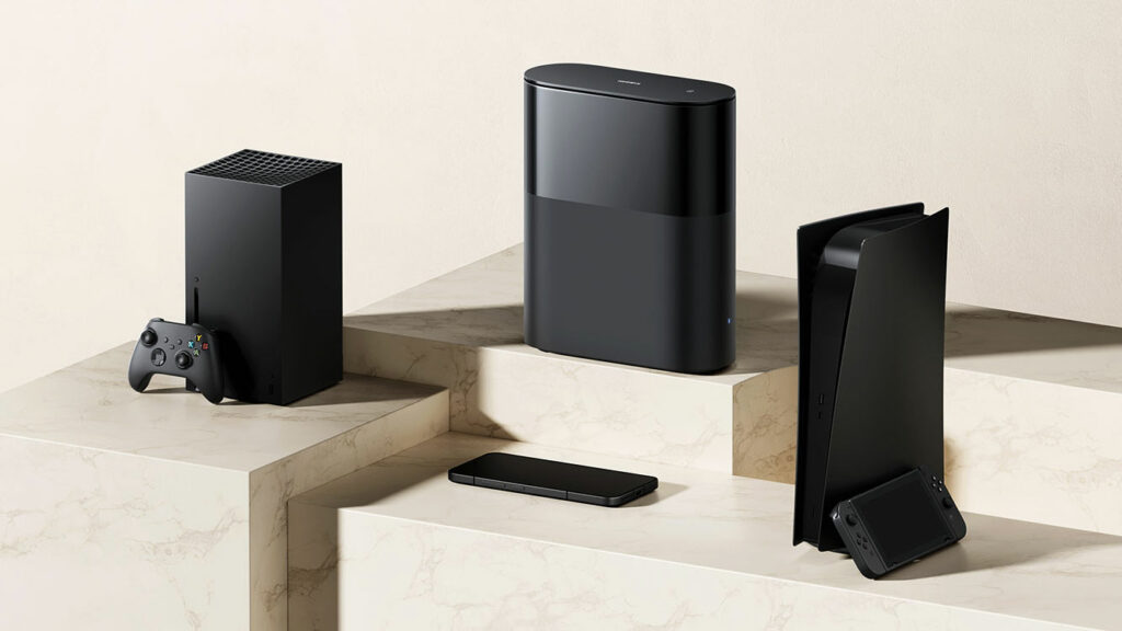 Rychlé kabelové připojení, například pro herní konzole