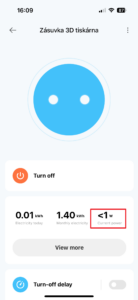 Aktuální odběr (ve W)