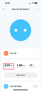 Spotřeba v aktuální den (v kWh)