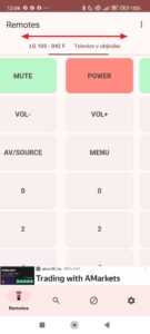 Mezi spotřebiči můžete přepínat horizontálním posunem