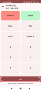 Uložte ovladač tlačítkem Save